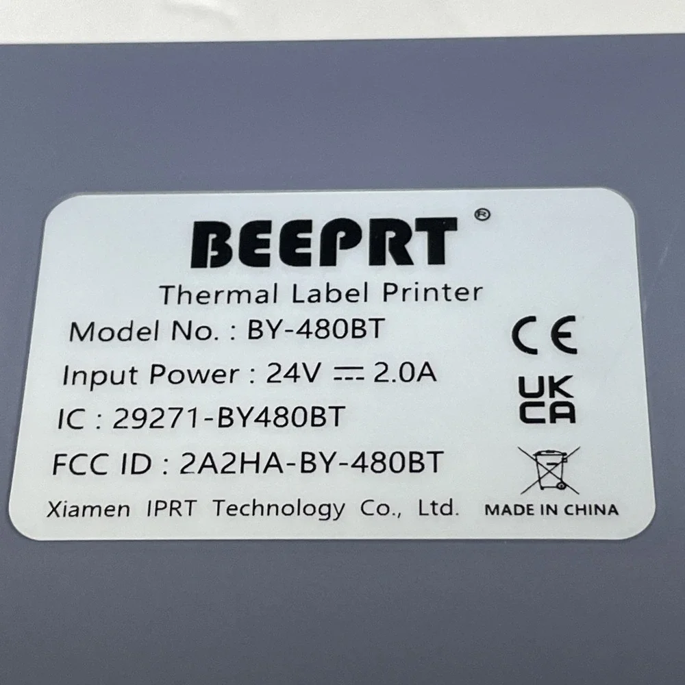 Beeprt Wireless Bluetooth Thermal Shipping Label Printer‎ BY-480BT